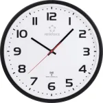 Renkforce RF-6826036 Sieninis laikrodis 320 mm x 45,5 mm Juodas (RF-6826036)