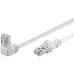 Wentronic Goobay CAT 5e jungiamasis kabelis 1x 90&deg; kampu, F/UTP, baltas, 3 m - CCA vario mi&scaron;inys, 1x RJ45 ki&scaron;tukas 90&deg; (8P8C) (94180)