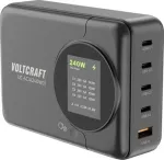 Voltcraft UC-4C1A240W01 USB įkrovimo stotelė USB-C USB-A PD 3.0 Juoda Vidinė erdvė (VC-16871780)