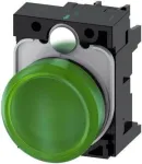 Siemens indikatoriaus lemputė Plok&scaron;čia Žalia 24 V/AC, 24 V/DC SIRIUS ACT 3SU1102-6AA40-1AA0 1 vnt.