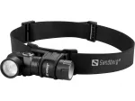 Sandberg Headlamp 500 Duo, priekinė lemputė su galvos juosta, juoda, aliuminis, IP44, LED, 25 lm