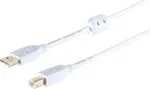 USB A-B laidas ShiverPeaks 77022-WF didelės spartos USB 2.0, duomenų ir maitinimo perdavimui