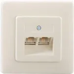 RJ-45 ki&scaron;tukinis lizdas Rutenbeck 13011240 Baltas