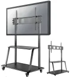 Neomounts NS-M4000BLACK mobilus grindinis stovas ekranams iki 267 cm, 150 kg, VESA 200x200&ndash;1000x600 mm