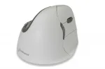 BakkerElkhuizen Evoluent 4 Bluetooth White, de&scaron;inei rankai, vertikalus dizainas, lazerinis, Bluetooth, 2600 DPI, baltas