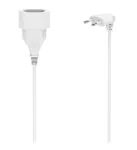 Hama 00223265 ilginimo laidas 3 m 1 AC lizdas Baltas