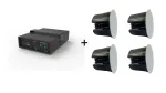 Vivolink Audiopaketas Subwoofer 6.5 + 4 x premium 40W lubiniai garsiakalbiai (ribotas komplektinis pasiūlymas) Juodas Laidinis 110 W