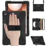 JUST MUST JM Rugged Case Grip for Samsung Galaxy Tab A11+ su rankena Juoda