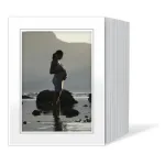 Daiber Passepartout 13x18 cm White/Grey Line, 125 vnt.