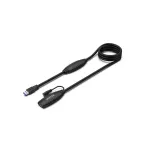 UNITEK Y-3003C USB 3.1 aktyvus prailginimo kabelis 15 m su signalo stiprintuvu, juodas