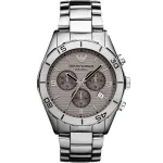 ARMANI AR1462 Vyrų Keraminis Laikrodis 43mm Juodas Ciferblatas Chronografas