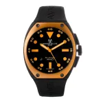 Montres de Luxe Vyrų automatinis laikrodis 09SA-BK-1002 48 mm juodas ciferblatas odinė apyrankė