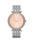 Michael Kors Darci moteri&scaron;kas laikrodis su rožinio aukso spalvos nerūdijančio plieno apyranke MK3218 39mm