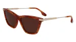 Victoria Beckham VB663S-238 Moteri&scaron;ki akiniai nuo saulės Havana Brown Gradient 57mm