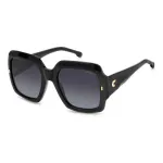 CARRERA Women Sunglasses CARRERA3004S8 - Juodas rėmelis, pilki gradientiniai stiklai, 54/21/140 mm