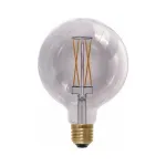 SEGULA LED Globe 125 Smokey Gray E27 5W 1900K reguliuojamo ry&scaron;kumo lemputė
