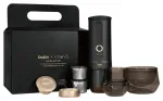OutIn Nano x Kruve ne&scaron;iojamas espresso aparatas dovanų rinkinys juodas/auksinis