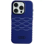Audi IML MagSafe Dėklas, skirtas iPhone 15 Pro 6,1 inch Navy Blue, kietas dėklas