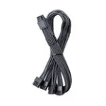 CableMod C-Series Pro ModMesh 16-pin į 4&times;8-pin ilginimo rinkinys Corsair Type 4/3 maitinimo &scaron;altiniams, anglies spalvos, 60 cm