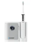 Vibracinis dantų &scaron;epetėlis BLAUPUNKT DTS711 &mdash; 5 režimai, 48 000 jud./min., įmontuota baterija, 4 antgaliai, įkrovimo stotelė su UV sterilizatoriumi