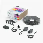 Televizoriaus aplinkos ap&scaron;vietimo pradinis rinkinys Nanoleaf 4D Screen Mirror + Lightstrips NF082K02-52LS, iki 85", 2,16 m, LED, 24 W