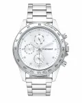 Radiant vyri&scaron;kas kvarcinis laikrodis RA617705 44mm juodu ciferblatu, odiniu dirželiu