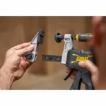 STANLEY FATMAX FMHT83008-0 sunkiojo darbo F tipo spaustuvas 460 mm su greito atlaisvinimo funkcija, juoda/pilka/geltona