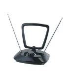 Philips SDV5200/12 vidaus TV antena su 5G filtru, DVB-T/T2, 1,85 m koaksialinis kabelis, juoda