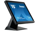 Iiyama ProLite T1531SAW-B5 15 colių XGA varžinis jutiklinis LED monitorius, 4:3, DVI-D/VGA, USB, garsiakalbiai, IP54 priekinė dalis, VESA, juodos spalvos