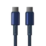 Baseus Tungsten Gold USB-C į USB-C laidas 100W PD 1m mėlynas