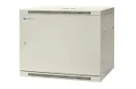 EMITER EM/AP6409-B 19 colių 9U sieninis tinklo spintelė, 600x450x500 mm, rakinamos plieninės durelės, juoda