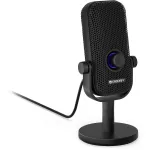 Kompiuterio mikrofonas ENDORFY Solum Voice S, USB-C, kardioidinis, 3,5 mm ausinių jungtis, juodos spalvos
