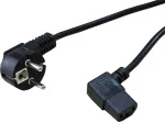 SECOMP STANDARD maitinimo kabelis su kampuotu IEC C13 jungtimi, CEE 7/7 į IEC C13, 1,8 m, juodas S2307