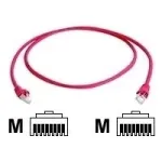 TELEG&Auml;RTNER RJ45 Crossover tinklo komutacinis kabelis CAT 6A S/FTP 0,5m raudonas, be halogenų, atsparus liepsnai L00000A0118