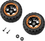 Reely RE-7042668 1:10 On-Road ratų rinkinys (2 vnt., 65 mm, 12 mm &scaron;e&scaron;iakampis, juodas)