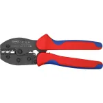 Krimpavimo replės Knipex PreciForce 975236 SB &ndash; izoliuotos rankenos, juoda, mėlyna, raudona
