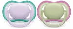 Philips Avent Ultra Air čiulptukas 0-6 mėn., 2 vnt., mergaitėms, rožinės/ violetinės spalvos, SCF085/24