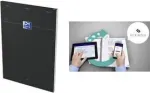 Oxford Smart Notepad bloknotas, DIN A4, languotas, 80 lapų, juodas 400191246