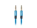 Audio kabelis Lanberg CA-MJMJ-10CU-0010-BL 1m 3,5mm ki&scaron;tukas&ndash;ki&scaron;tukas mėlynas