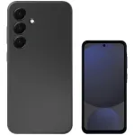 4smarts Cupertino silikoninis dėklas Samsung Galaxy A36, juodas, 541335