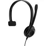 Sennheiser PC 7 USB ausinės &ndash; laidinės, vienos ausies, biurui ir kontaktų centrams, USB-A, juodos