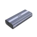 SSD korpusas Unitek SolidForce Reefer pilka &ndash; M.2 NVMe PCIe, USB‑C 10 Gbit/s, aliuminis, 1 diskas