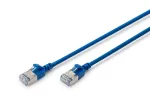 DIGITUS Slim Patch laidas - CAT6A - F-FTP - 1,5m - Mėlyna