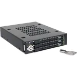 ICY DOCK - ToughArmor - MB993SK-B - 3x 2,5 SATA HDD & SSD in 1x 3.5 Einbauschacht Vollmetall-Wechselrahmen mit Sicherheitsschloss