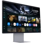 Samsung M90SF monitorius 81,3 cm (32 col.) 3840 x 2160 pikselių 4K Ultra HD OLED sidabrinis