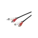 Microconnect AUDCH3 garso ilginimo laidas 3 m 2 x RCA juodas