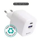 Mobiliojo įrenginio įkroviklis eSTUFF ES637065 Universal White AC Indoor USB Type-C