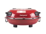 Beper P101CUD300 Party Line picų orkaitė, 1200 W, 400&deg;C, 31 cm ugniai atsparus akmuo, raudonos spalvos