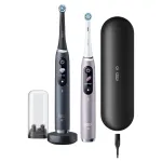 Sukamasis-osciliuojantis dantų &scaron;epetėlis Oral-B iO 80363731 Juodas Sidabrinis Suaugusiems Dantenų priežiūra Jautrūs dantys Balinimas