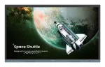 BenQ RE6504 interaktyvus plok&scaron;čiasis ekranas 165,1 cm (65 col.) 450 cd/m&sup2; 4K Ultra HD juodas, pilkas liečiamasis ekranas su įmontuotu procesoriumi Android